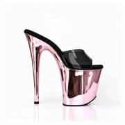 CHROME BabyPink Black Jelly Slip-Ons (8In/20cm)