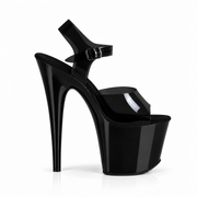 Glossy Black Jelly Straps (7In/17cm)