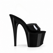 Glossy Black Jelly Slip-Ons (7In/17cm)