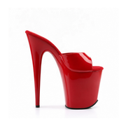 Glossy Red Patent Slip-Ons (8Inch/20cm)