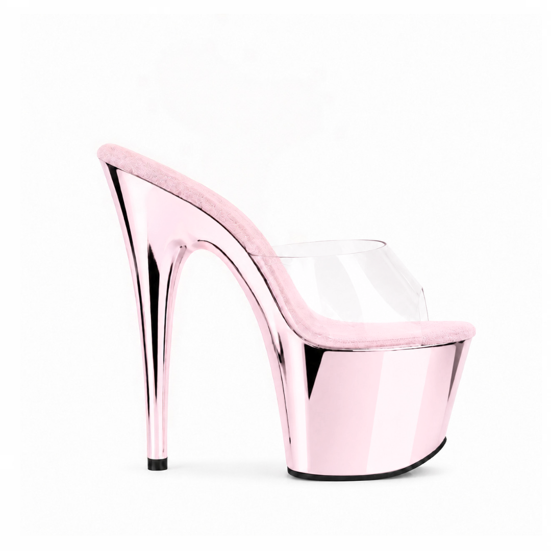 CHROME BabyPink Slip-Ons (7Inch/17cm)