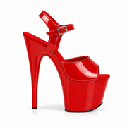 Glossy Red with Patent Straps (7In/17cm)