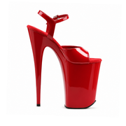 Glossy Red with Red Patent Straps (9Inch/23cm)