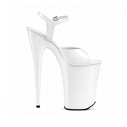 Glossy White with White Patent Straps (9Inch/23cm)
