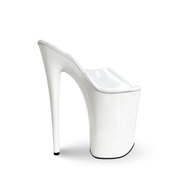 Glossy White Slip-Ons (9Inch/23cm)