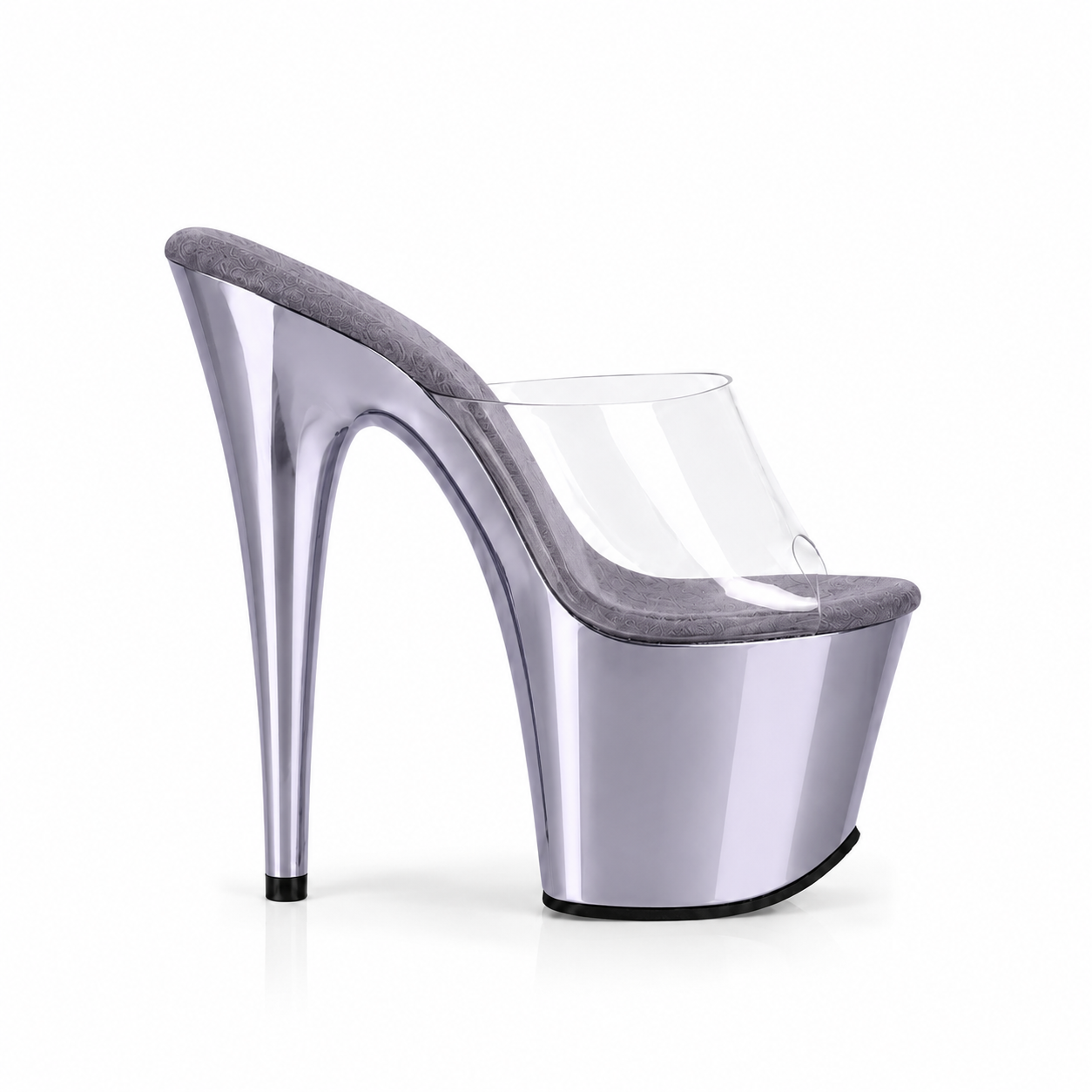 Chrome PurpleGrey Slip-Ons (7In/17cm)