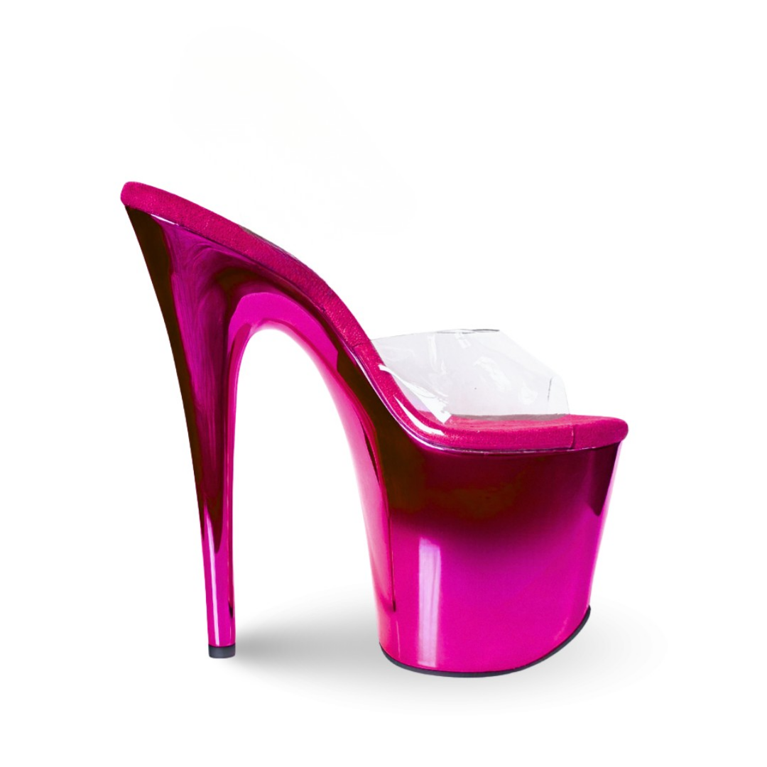 Chrome Fuschia Slip-Ons (8In/20cm)