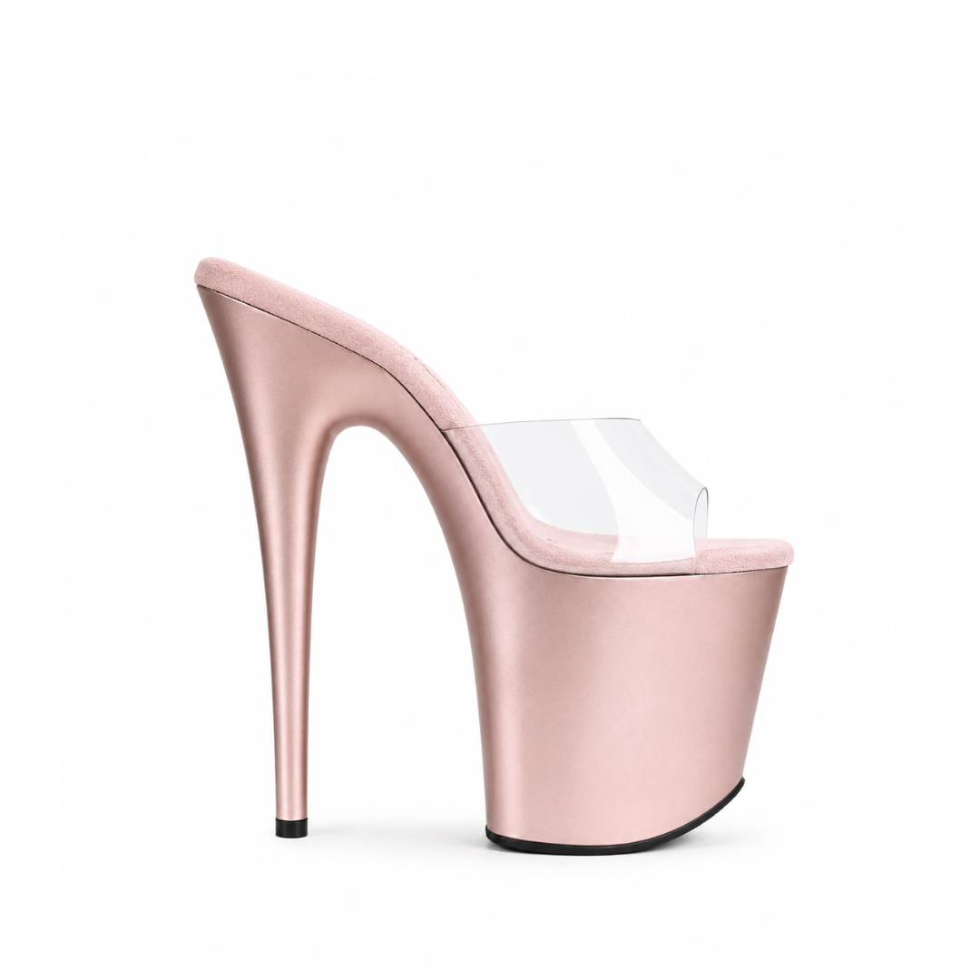 MATTE Light Pink Slip-Ons (8inch/20cm)