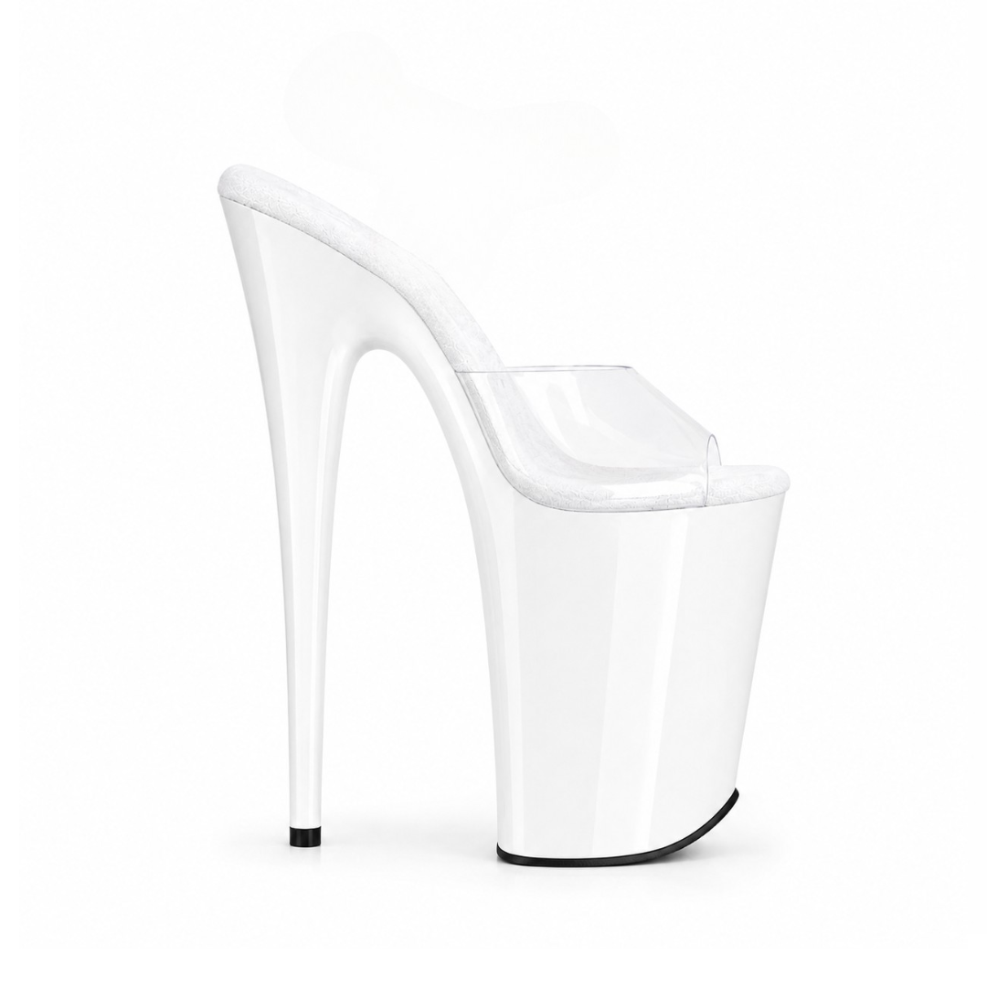 Glossy White Slip-Ons (10Inch/26cm)