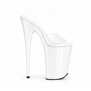 Glossy White Slip-Ons (10Inch/26cm)