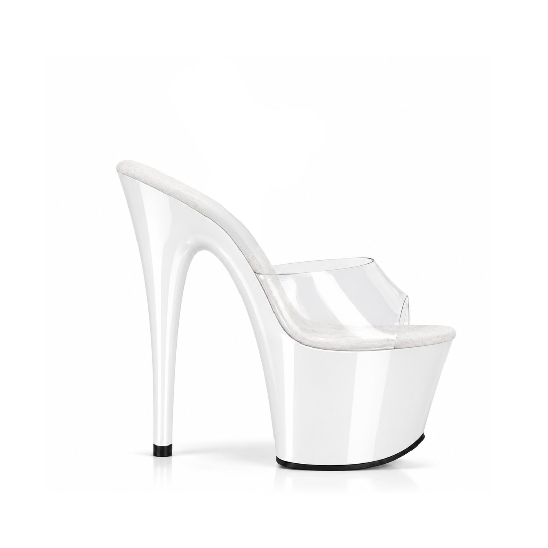 Glossy White Slip-Ons (7In/17cm)