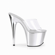 Chrome Silver Slip-Ons (7In/17cm)