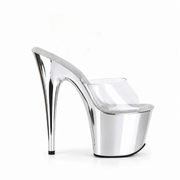 Chrome Silver Slip-Ons (7In/17cm) (Copy)