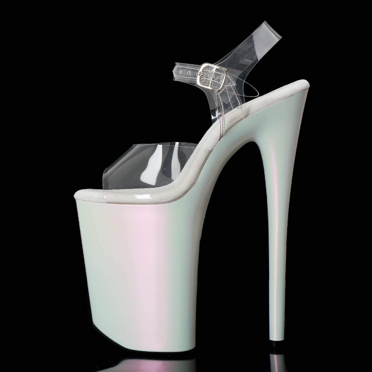 Iridescent WhitePink (9In/23cm)