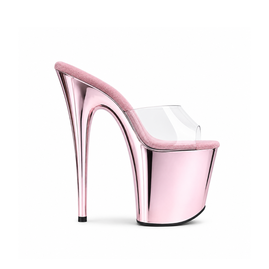 CHROME BabyPink Slip-Ons (8In/20cm)