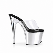 Chrome SilverBlack Slip-Ons (7In/17cm)