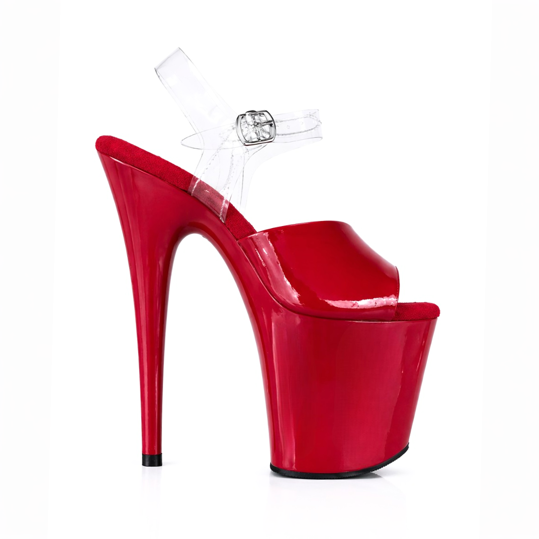 Glossy Red with Clear Back (8Inch/20cm)