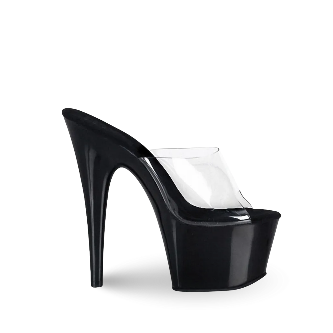Glossy Black Slip-Ons (7In/17cm)