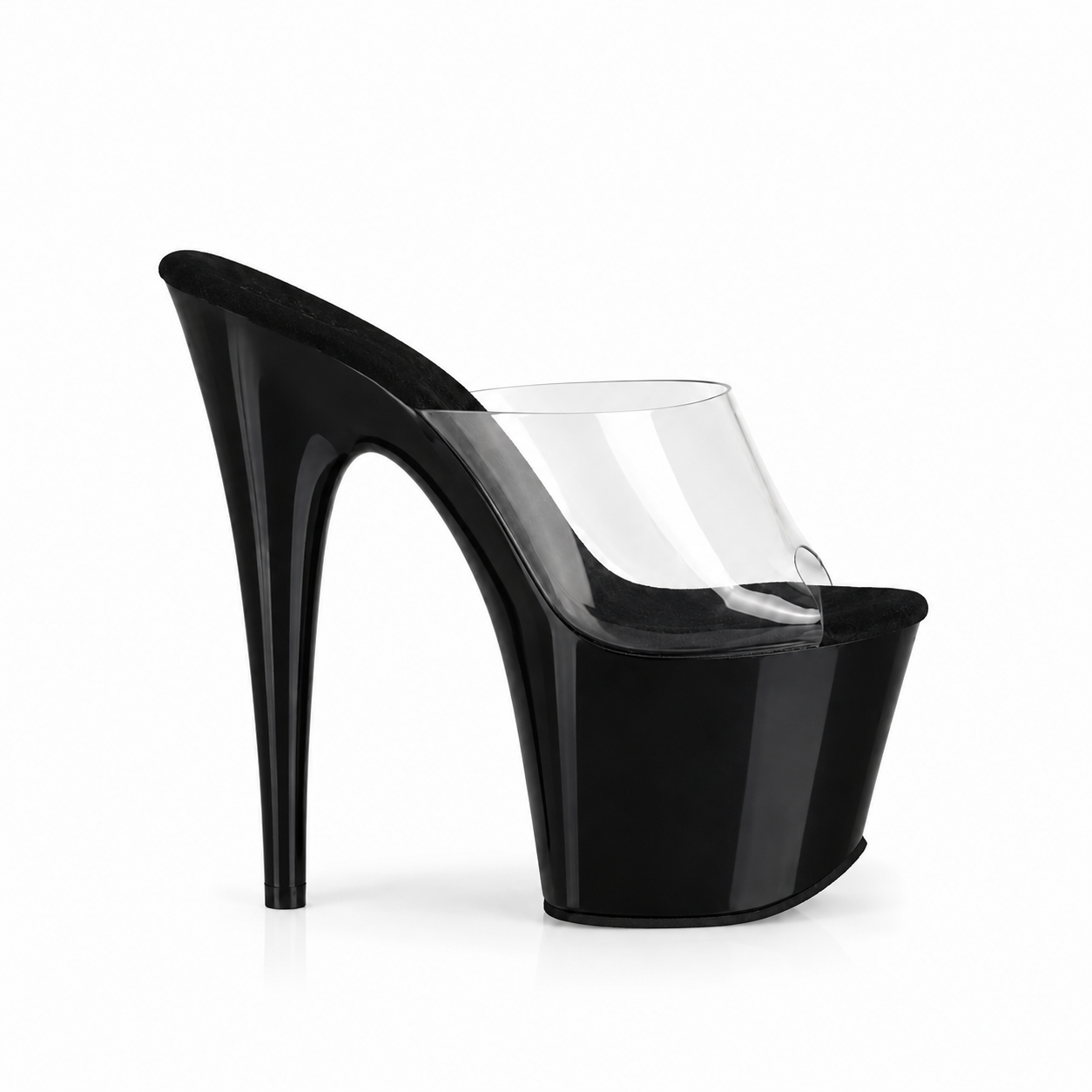 Glossy Black Slip-Ons (7In/17cm)